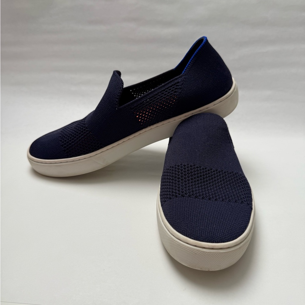 BOGO Rothy’s Sneakers Navy Blue Lattice 9.5